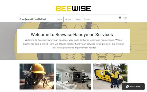 Their site today: the same business's current homepage.
